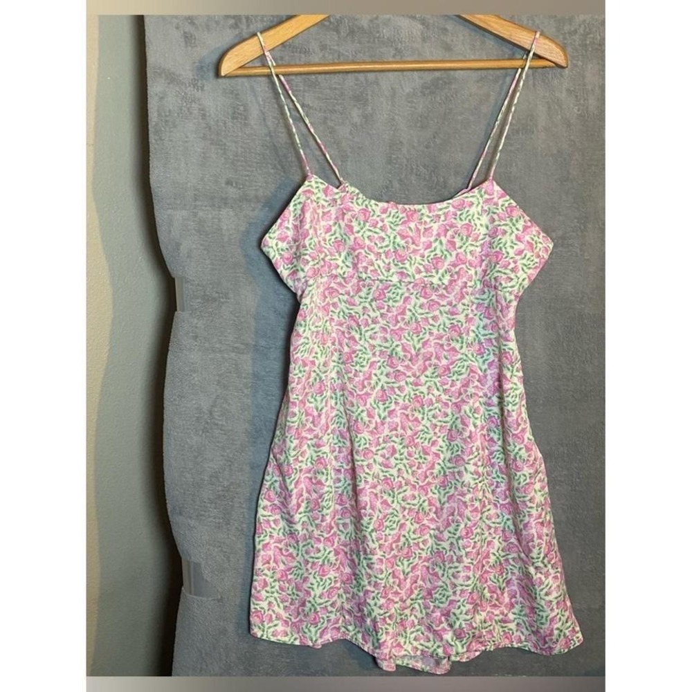 Zara Floral Mini Floral Coquette Preppy Dress Romantic size Large